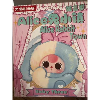 พร้อมส่งในไทย baby three alice rabbit town เช็คการ์ด