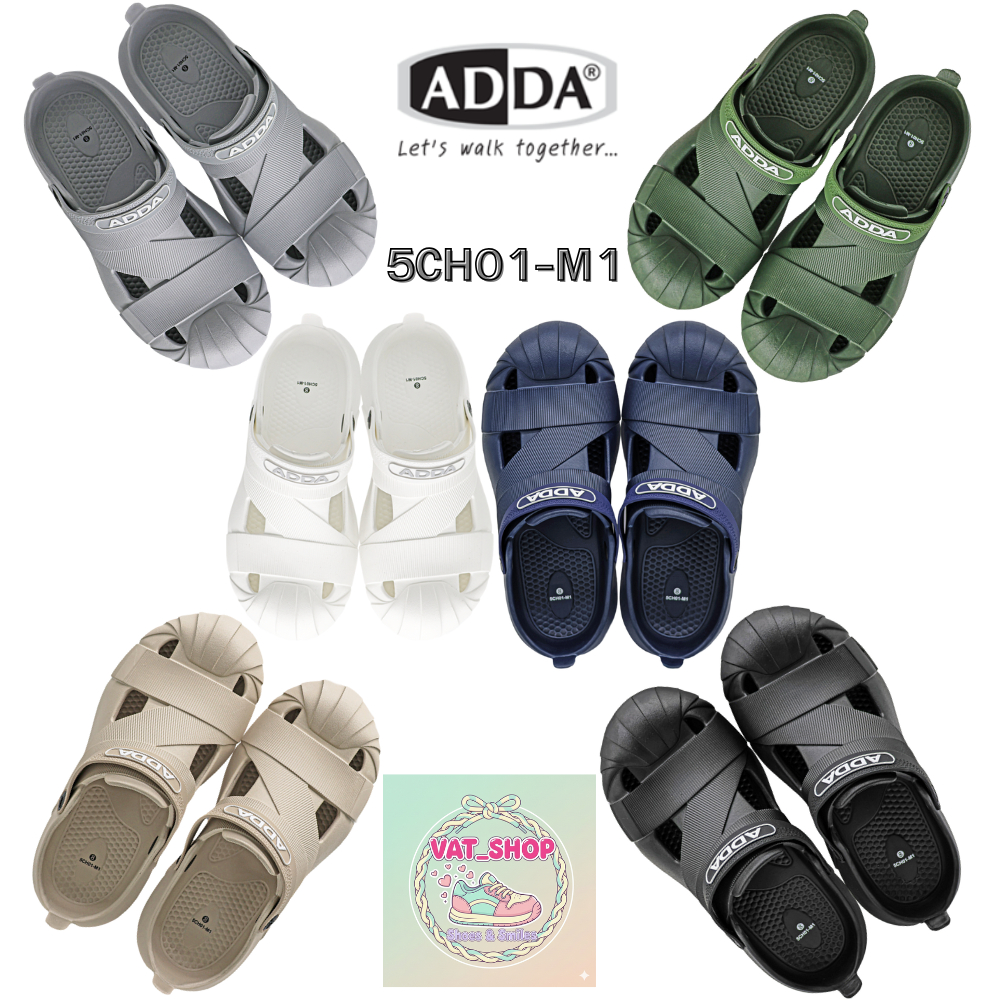 ADDA รุ่น 5CH01-M1 รองเท้า EVA Foam ผู้ชาย เดินดีดี หัวปิด หัวโต เบา ไม่อับชื้น ใส่สบาย ไซส์ 7-10