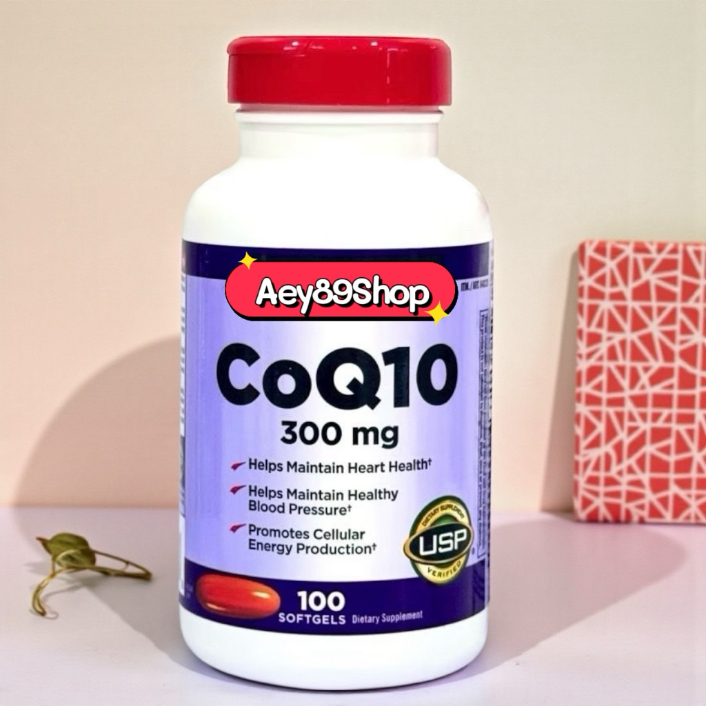 CoQ10 300 mg 100 Softgels  วิตามินนำเข้าจากUSAแท้100%