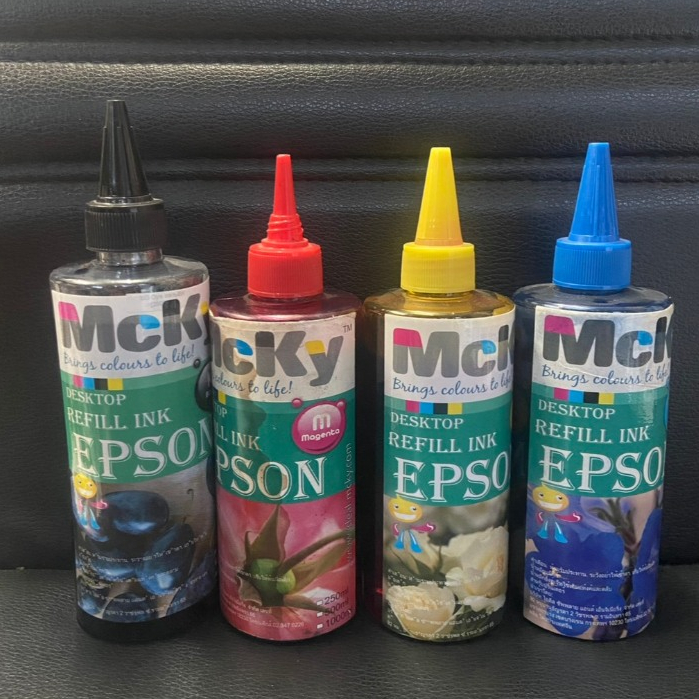 หมึกเติม Mcky ใช้กับเครื่องปริ้น epson น้ำหมึก / หมึกเติม 250 ml