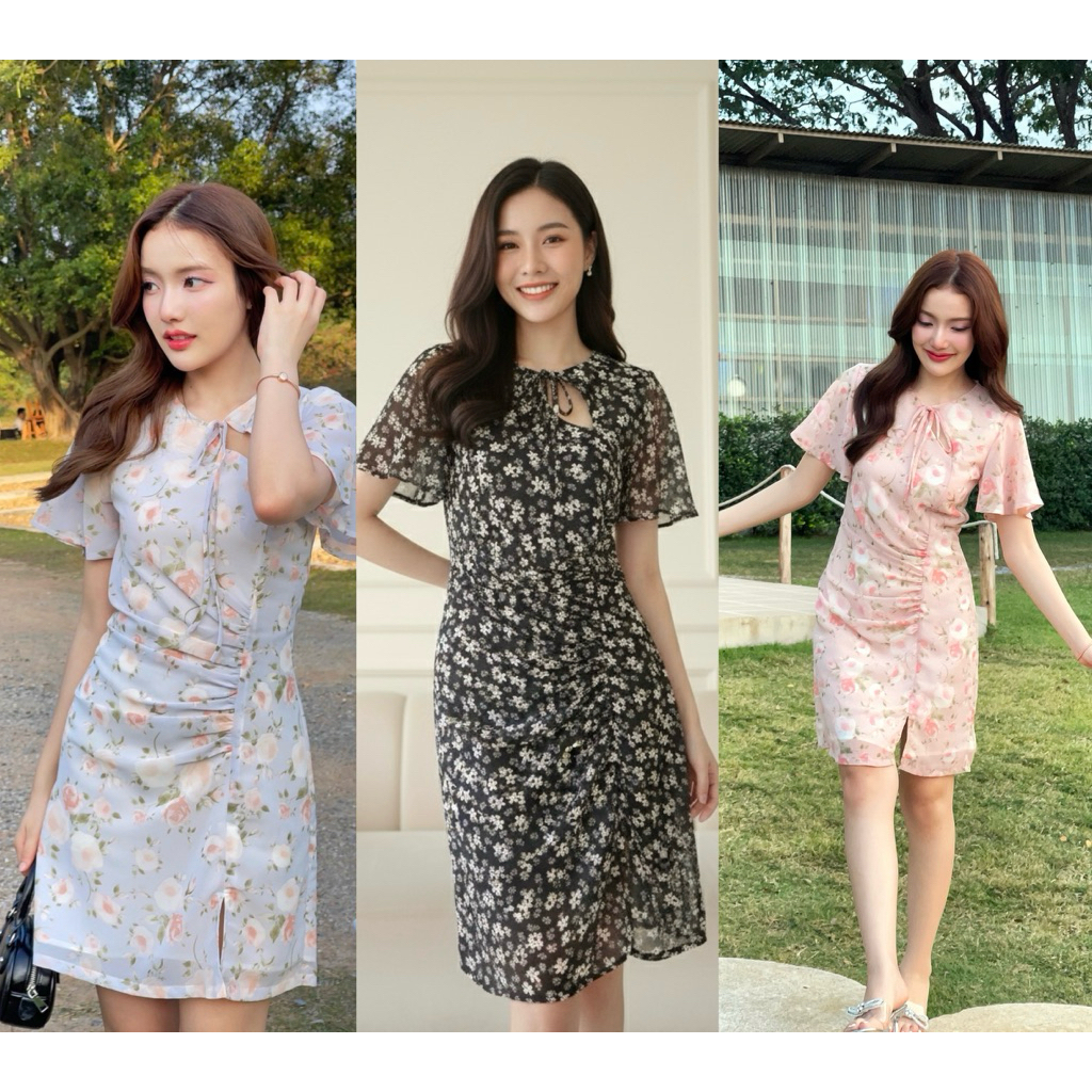 Rerunn.apparels เดรสสั้น รุ่น Rossie dress พร้อมส่ง