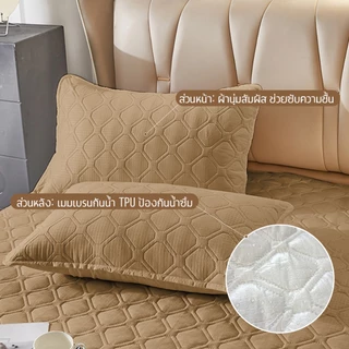 Comfy Sleep ปลอกหมอน Pillowcase กันน้ำซึม ป้องกันไรฝุ่น 19 x 29 นิ้ว ปลอกหมอนหนา