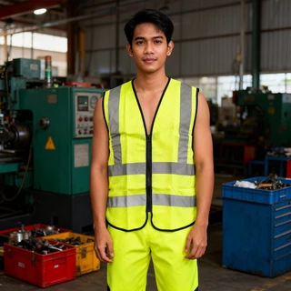 F02a เสื้อกั๊กสะท้อนแสง,ความปลอดภัยเสื้อกั๊กสะท้อนแสงเห็นได้ชัด ชุดปั่นจักรยาน เสื้อจราจร เสื้อกั๊กจราจร (ผ้าตาข่าย)