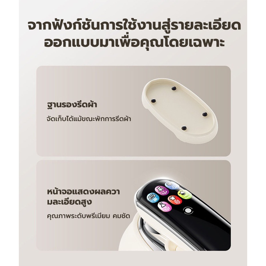 เครื่องรีดผ้าไอน้ำอัจฉริยะ 1300W เตารีดไอน้ำแบบพกพา ถังน้ำขนาด 160 มล. ใช้ได้ทั้งแบบแห้งและเปียก แถมของสมนาคุณฟรี - รูปที่ 4