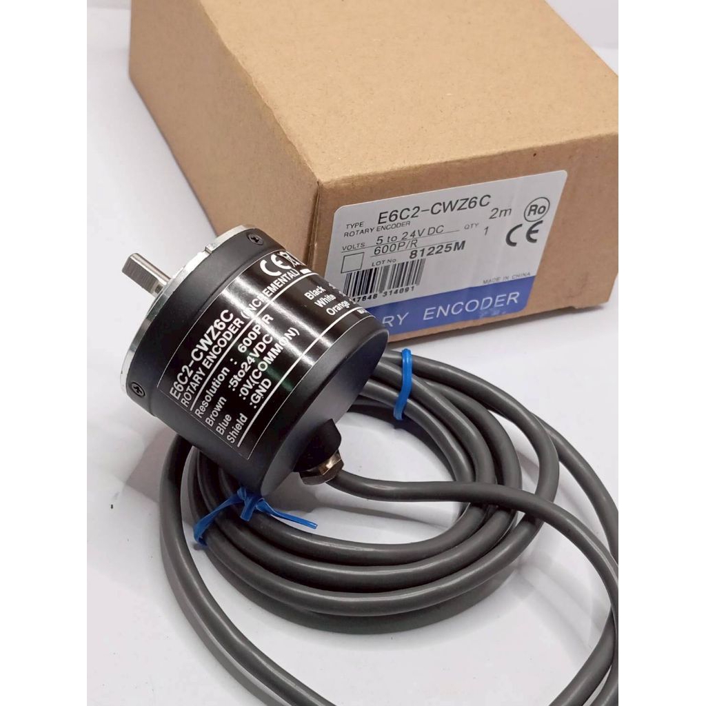 E6C2-CWZ6C 600P/Rโรตารี่เอ็นโค้ดเดอร์, รุ่น Incremental,(E6C2-CWZ6C 600P/R 2M). สินค้าพร้อมส่งในไทย 