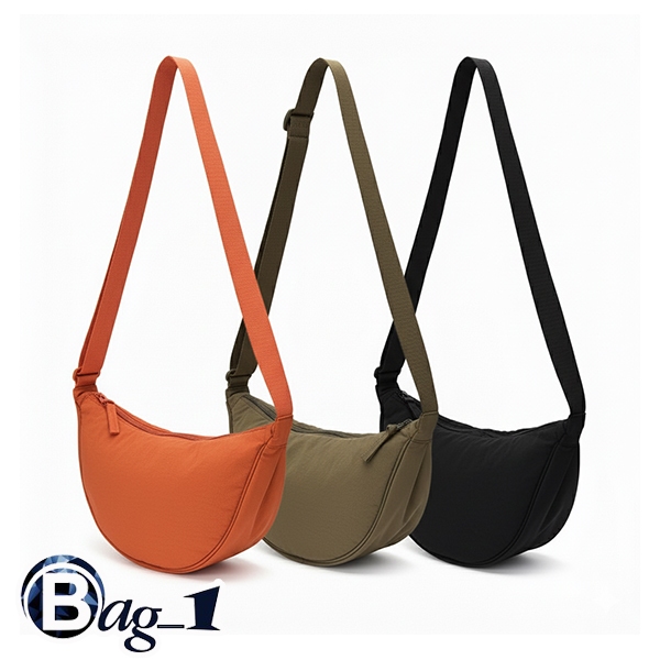 bag_1(BAG1872) กระเป๋าสะพายข้างผ้ายู่ยีไนล่อน  โทนสีเข้ม มี 4 สี