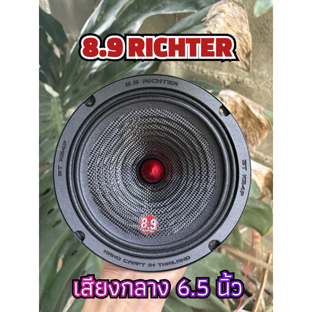 ลำโพงเสียงกลาง6.5นิ้ว เฟสปลั๊ก 8.9 ริกเตอร์