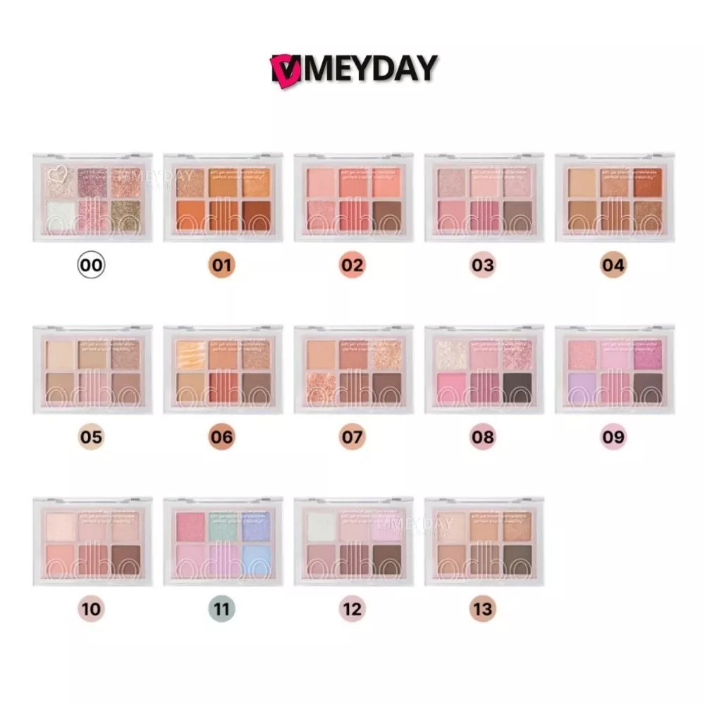 [OD276] odbo Signature Eyeshadow Palette โอดีบีโอ ซิกเนเจอร์ อายแชโดว์ พาเลทตา 4.8g
