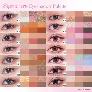 [OD276] odbo Signature Eyeshadow Palette โอดีบีโอ ซิกเนเจอร์ อายแชโดว์ พาเลทตา 4.8g