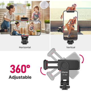 Ulanzi ST06S Multi-Function Smartphone Holder หัวจับมือถือ ต่อขาตั้ง มี Cold Shoe ต่อไฟเซลฟี่ ไลฟ์สด