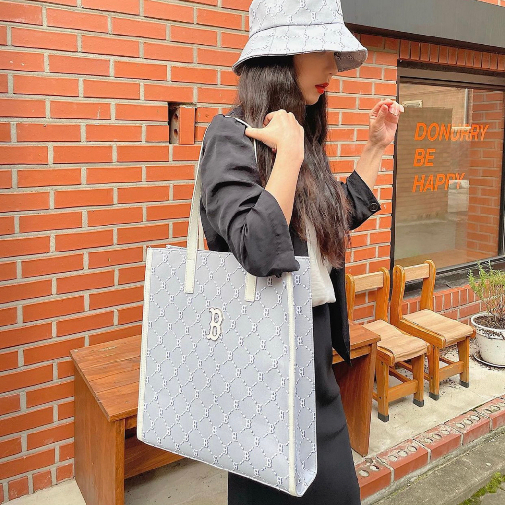 New กระเป๋า mlb NY Tote Bag/กระเป๋าสะพายข้าง/กระเป๋าถือ/เหมาะสำหรับผู้ชายและผู้หญิง