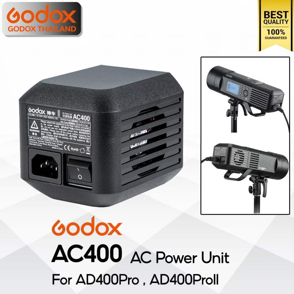 Godox AC400 AC Power Unit For Wistro AD400Pro, AD400ProII - Godox Thailand