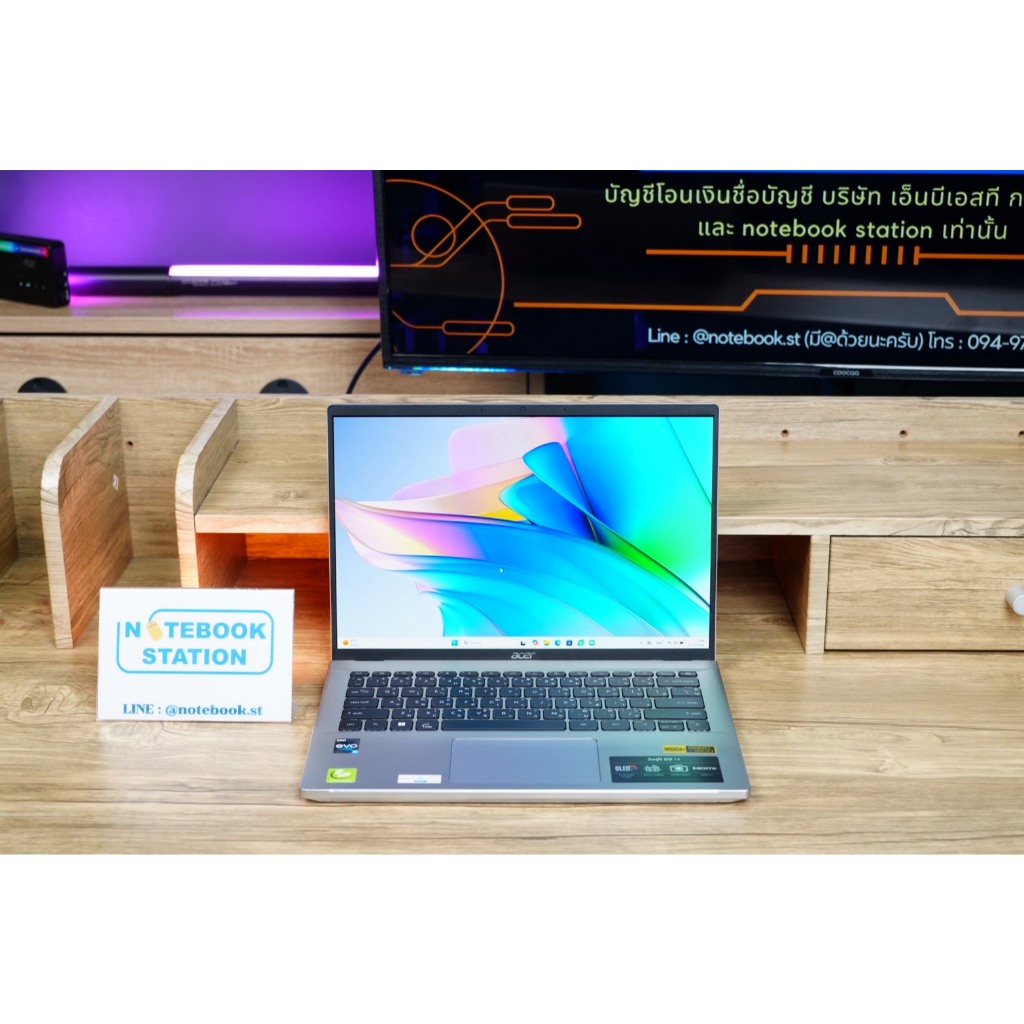 Acer Swift Go 14 i5-13500H Ram16 SSD512 จอ14นิ้ว 2.8K OLED รุ่นใหม่ สเปคสูง จอสวย