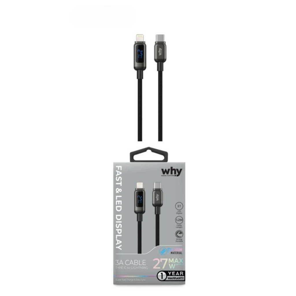 Why UC-1441l DELTA สายชาร์จ และถ่ายโอนข้อมูล 27W / 3A (Type-C to LN) # 1 Year Warranty