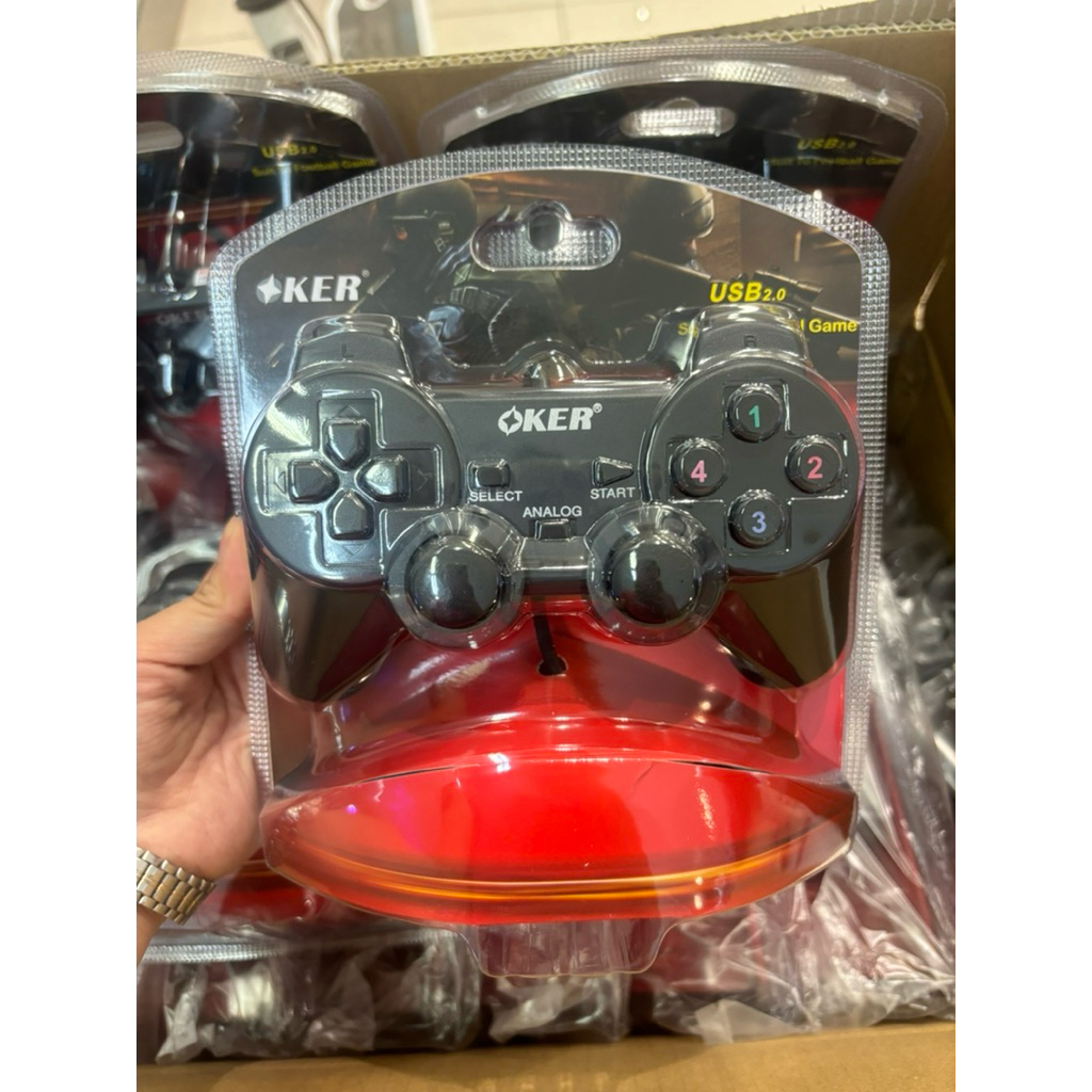 OKER GAMING JOY STICK FOR PC ANALOG รุ่น U-706 BLACK