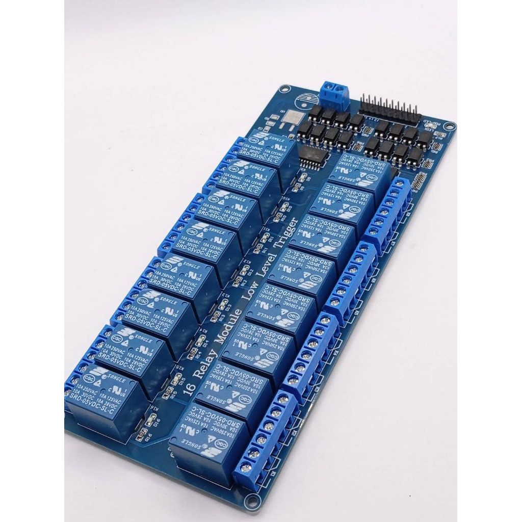 สั่งเลย! Relay Module บอร์ดรีเลย์ 16CH. 12,24,5v บอร์ดรีเลย์ 16ช่อง ร้านในกทมส่งของทุกวัน