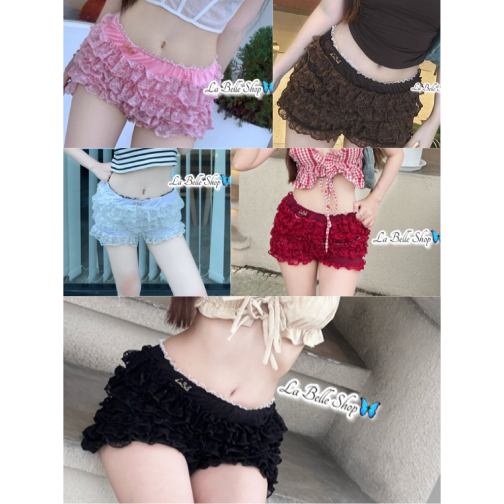 💕ShopBypuy💕กางเกงลูกไม้ชั้นๆ💕กางเกงกระโปรงลูกไม้ชั้นๆ