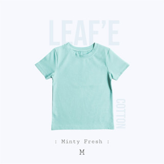 T-shirt เสื้อยืดเด็กสีพื้น คอกลมแขนสั้น สไตล์มินิมอลอายุ 6เด…