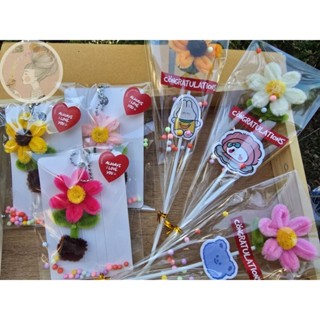 ของขวัญปัจฉิม พวงกุญแจดอกไม้ ดอกไม้ปัจฉิม วาเลนไทน์ ของแจก ข…