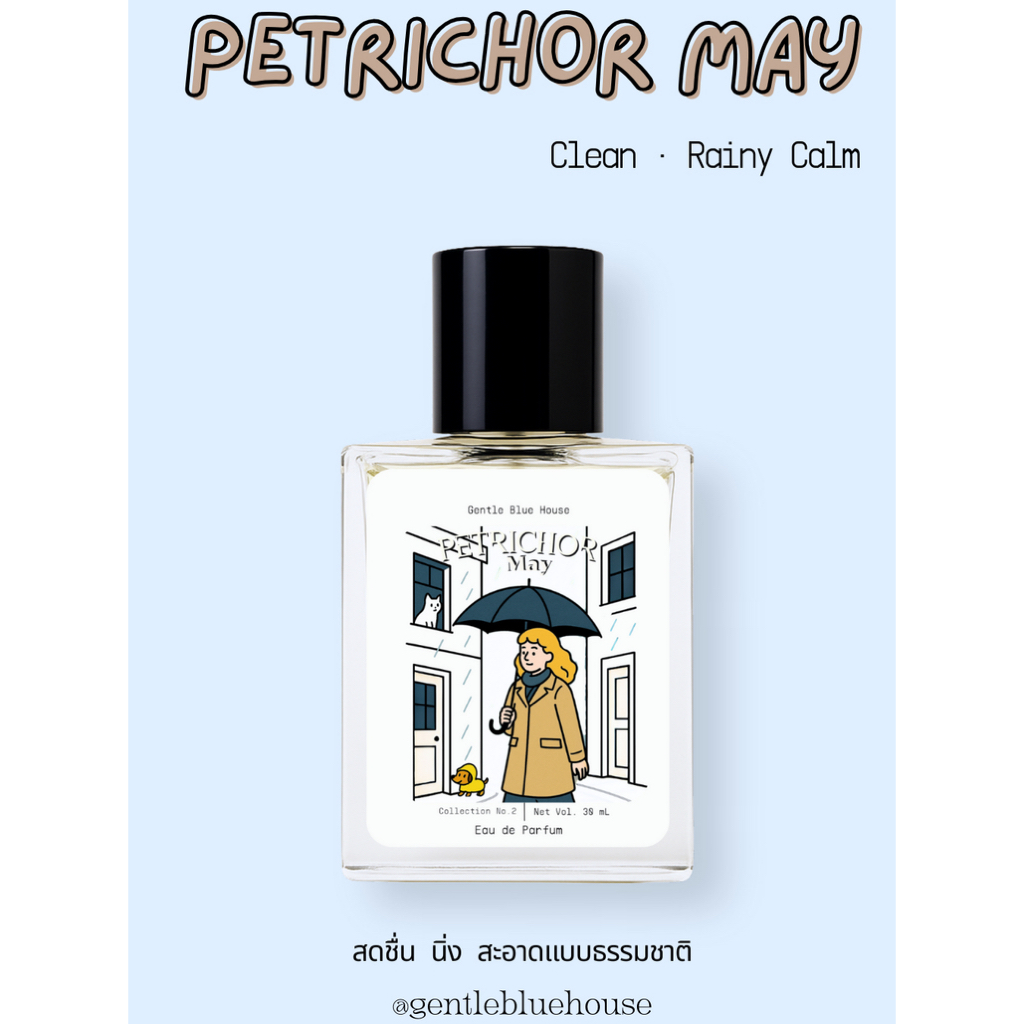 Gentle Blue House Eau de Parfum 30 ml – Petrichor May