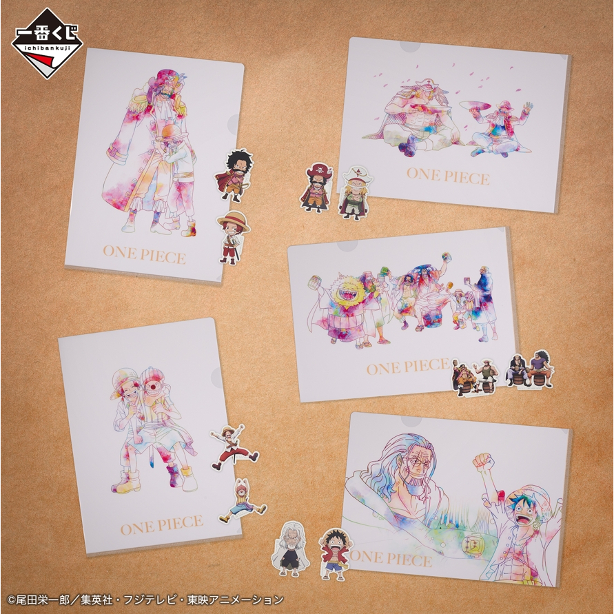 One Piece Roger Pirates ~Legendary Pirates~Clear File & Sticker Set[64741]งานแท้ ของใหม่ ในซีน