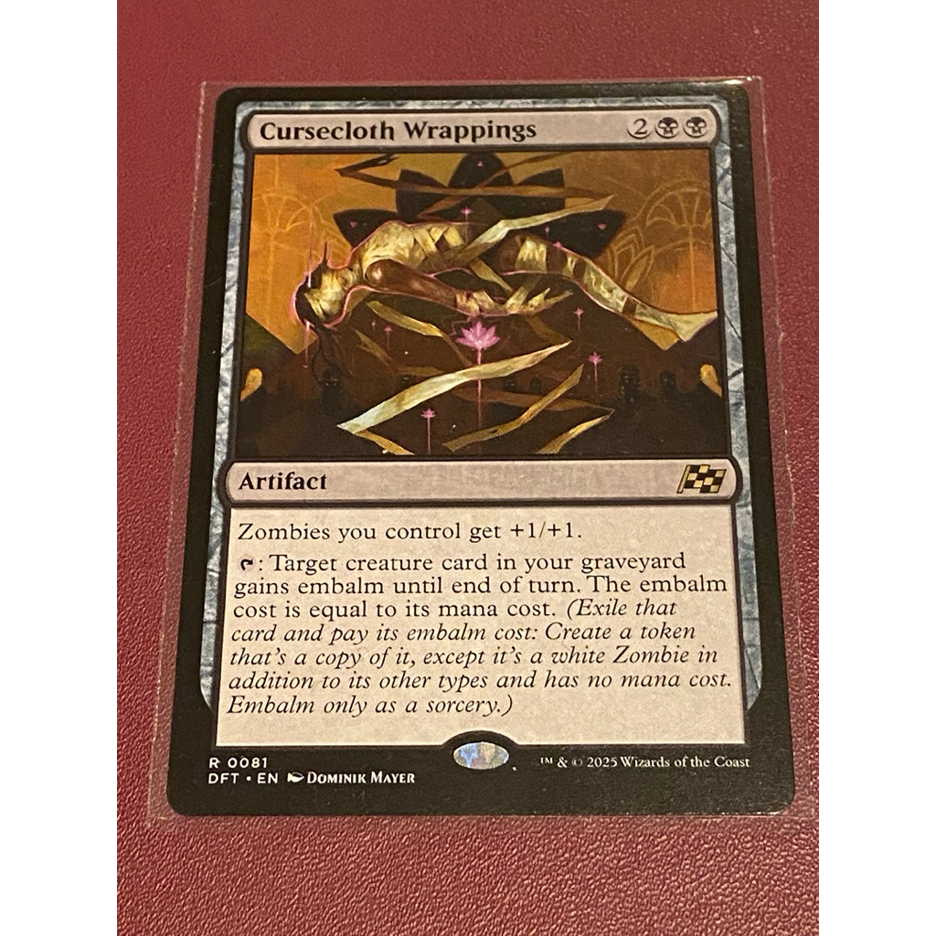 [MTG][DFT] Aetherdrift: Cursecloth Wrappings การ์ดแท้ MTG