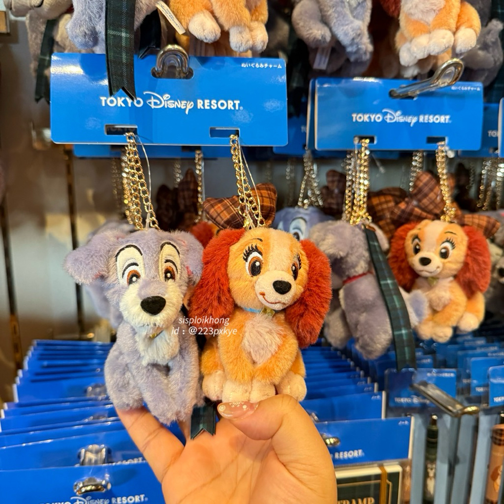 🍝พร้อมส่ง🫧 พวงกุญแจ Lady and The Tramp TDR🎀🌟