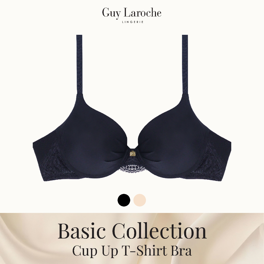 Guy Laroche Lingerie กีลาโรช เสื้อในดันทรง เต้าเรียบ เสริมฟองน้ำ Cup Up T-Shirt Bra GB7N11
