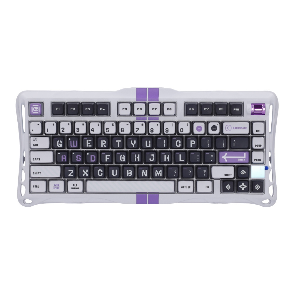 KEYBOARD (คีย์บอร์ด) GRAVASTAR MERCURY V75-HE MAGNETIC SWITCH RGB EN - MECHA GRAY