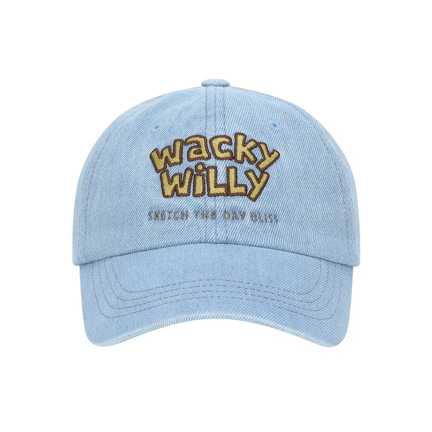 WACKY WILLY قبعة بيسبول جينز Typo — أزرق — صورة 2