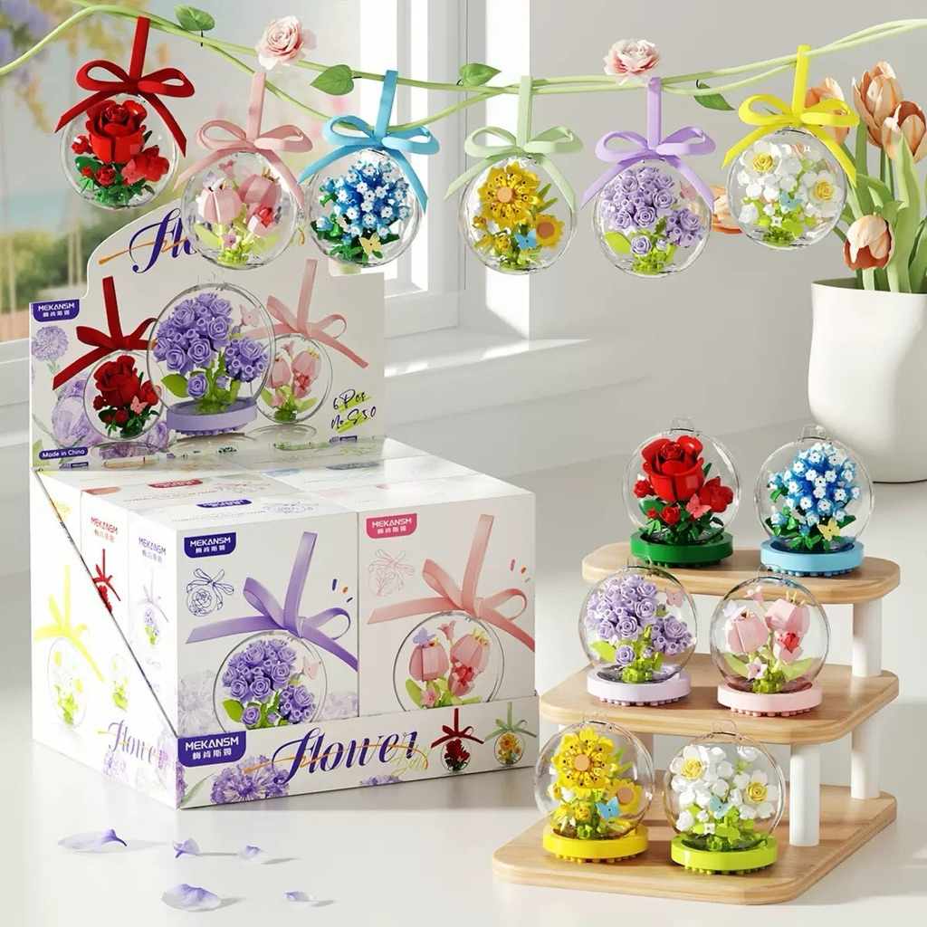พร้อมส่งในไทย 🚚 ตัวต่อนาโนไซส์ M Mekansm - Flower Crystal Ball Building Blocks