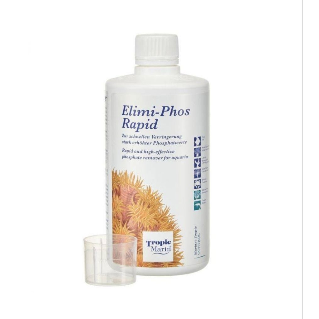 Tropic Marin Elimi-Phos Rapid เป็นน้ำยาขจัดฟอสเฟตที่มีประสิทธิภาพสูงและออกฤทธิ์เร็ว
