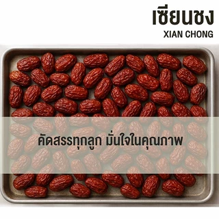 พุทราจีนอบแห้ง เม็ดใหญ่ หวานหอม เนื้อนุ่ม ทานง่าย 250g/454g/500g