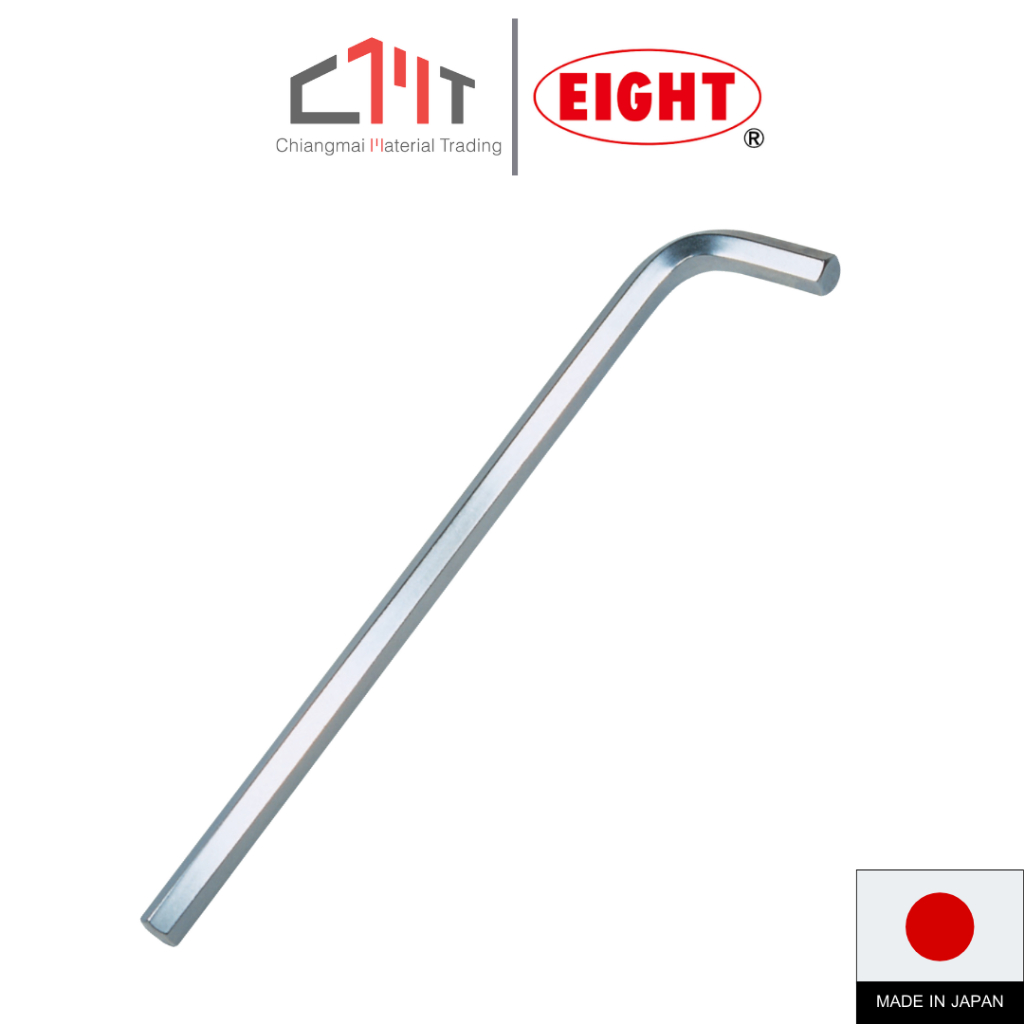 EIGHT ประแจหกเหลี่ยม ยาว สีขาว ขนาด 1.5mm. - 8mm.(3/4") No.LH
