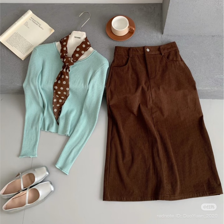 TEEDA Y.JIA เซ็ต3ชิ้น เสื้อ+กก.+ผ้าพันคอ