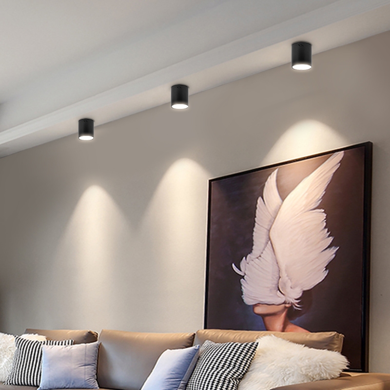 3สี ไฟดาวน์ไลท์โคมไฟติดลอย 3.5นิ้ว 4นิ้ว 5นิ้ว โคมไฟเพดาน หลอดไฟ E27 ที่สามารถถอดเปลี่ยนได้ ดาวน์ไลท์โคมไฟติดลอย - รูปที่ 5