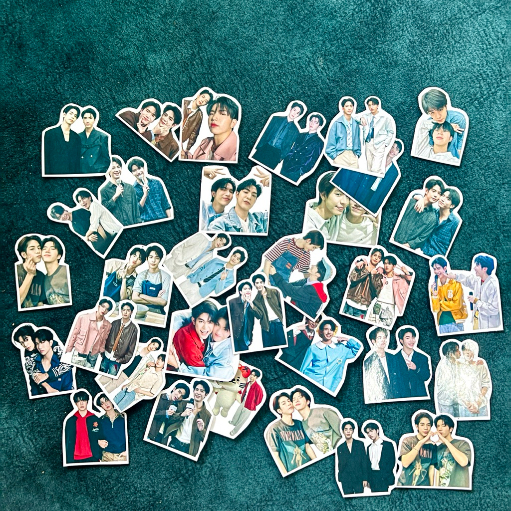 สติ้กเกอร์ไดคัทจางหลิงเฮ่อน่ารักไม่ไหว1เซตมี36รูปไม่ซ้ำสีสวยสดใสกันน้ำ
