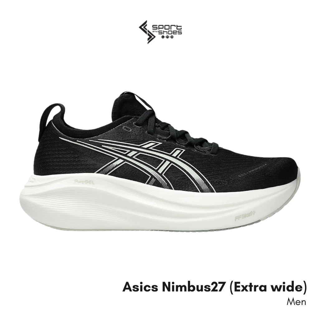Asics Gel-Nimbus27 ( 2E - 4E ) Wide รองเท้าวิ่ง สำหรับผู้ชาย ( หน้าเท้ากว้าง ) สินค้าแท้ 100 %