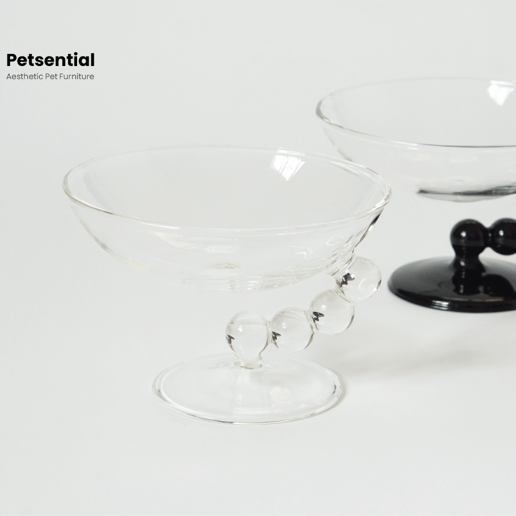 Petsential ชามอาหารแมว แก้วน้ำแมว ยกสูง