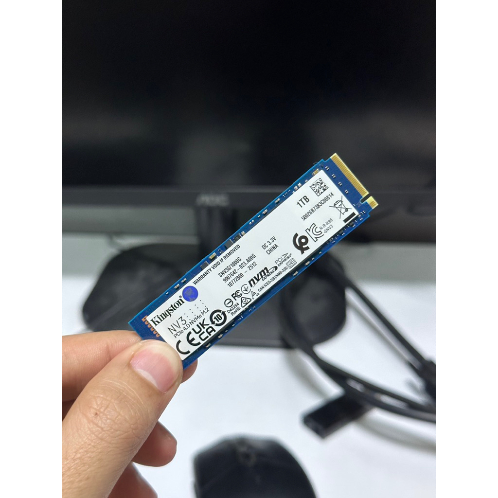 M.2 (เอสเอสดี) KINGSTON NV3 1TB PCIe 4/NVMe M.2 2280 (SNV3S/1000G) (มีของพร้อมจัดส่ง)