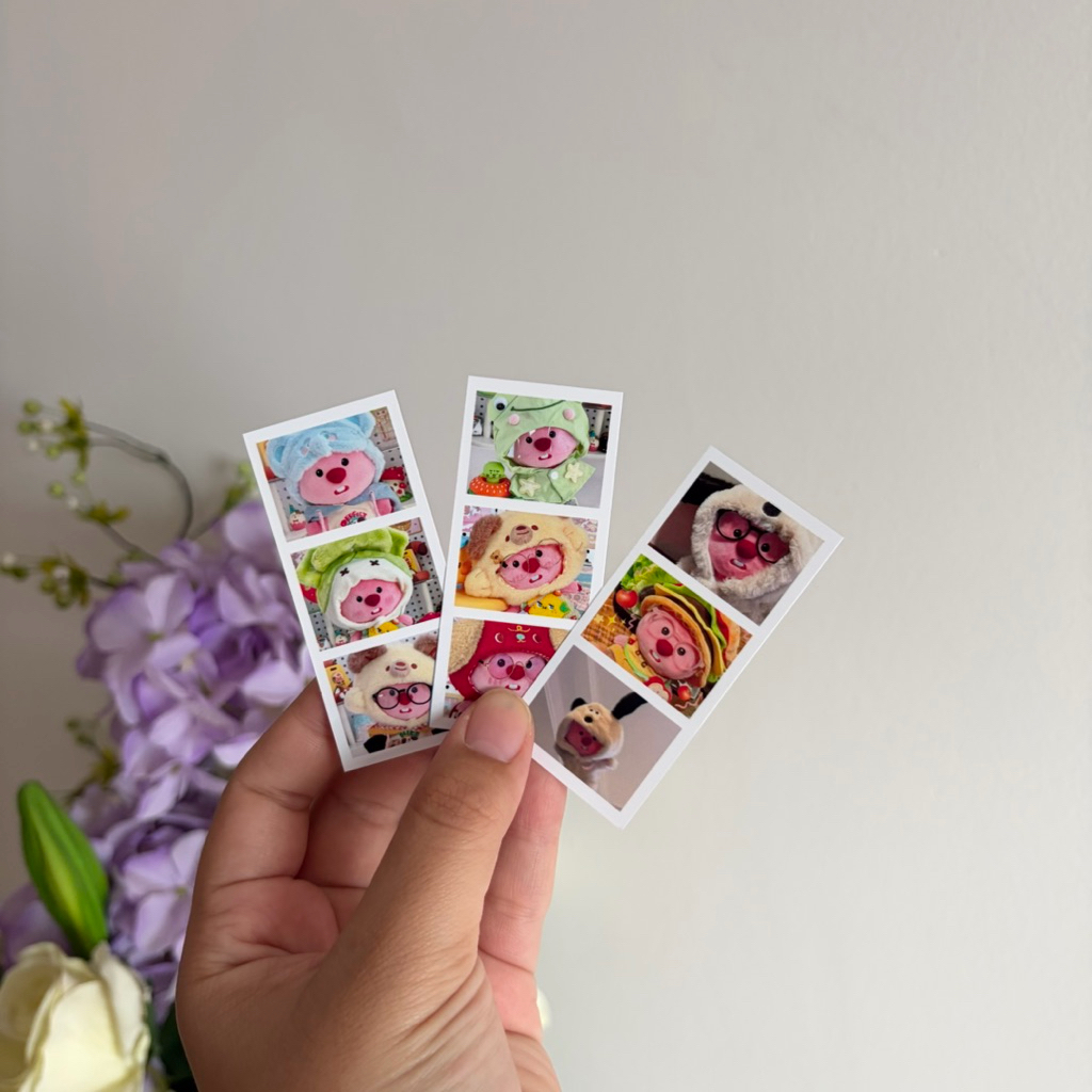 📸โฟโต้บูธขนาดจิ๋ว รูปขนาด 3.3x7.3 cm คละรูปได้ค่ะ (ขั้นต่ำ10ชิ้นนะคะ) ใส่หลังเคสโทรศัพท์ได้