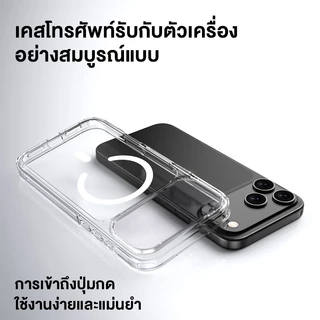 ROCK เคส Magsafe เคสไอโฟน 17 Pro Max/17 Pro/17/16 Pro Max/จะไม่เปลี่ยนเป็นสีเหลือง /อัปเกรด TPU+PC / Case 17 Pro Max