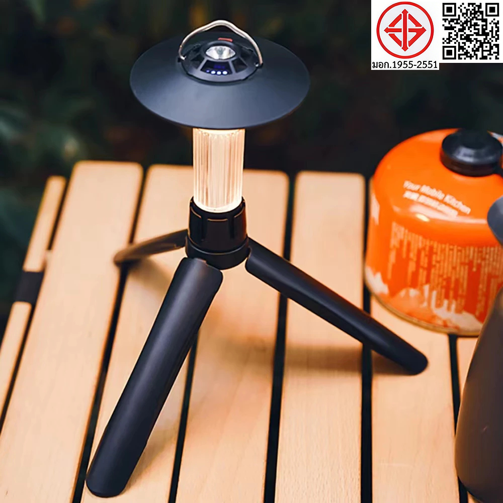 ตะเกียง 2200mAh ไฟแคมป์ ไฟฉาย + ขาตั้ง + อุปกรณ์เสริม พร้อมส่งจากไทย Goal ZERO lighthouse