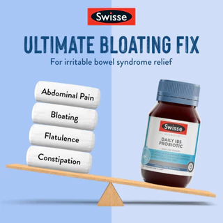 Swisse Daily IBS Probiotic โปรไบโอติกส์ 30 เม็ด EXP01/2028