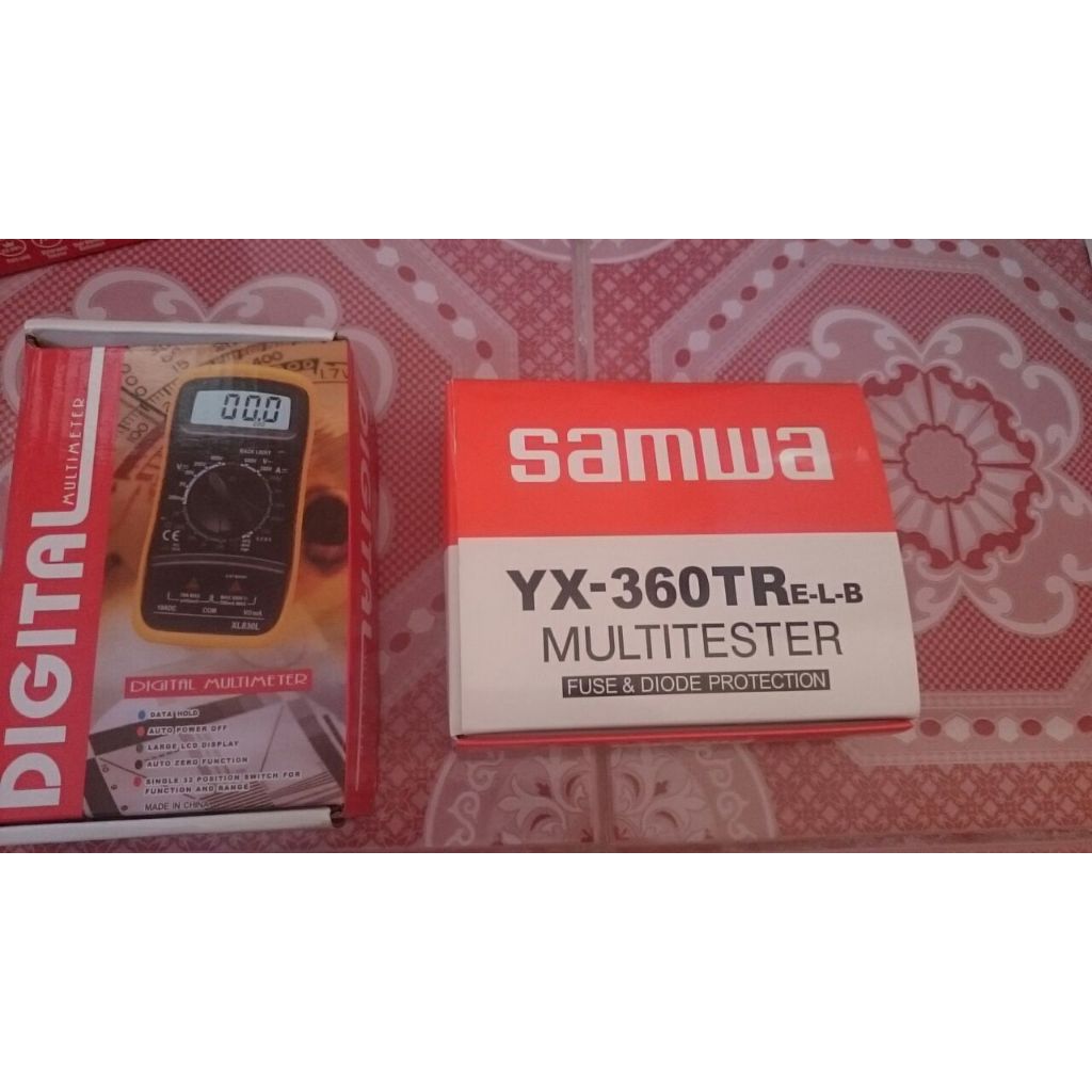 มัลติมิเตอร์ และ มิเตอร์เข็ม ได้2เครื่อง มือสอง สภาพใหม่ Digital Multimeter Multitester SAMWA YX-360