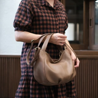 🔥หนังวัวแท้ นุ่มและเบาที่สุด ขายดีสุดๆ มาพร้อมสายยาว🔥 Cotton by Hatsukoi Leather Bag