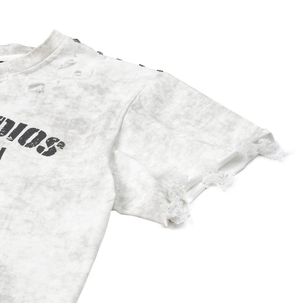 ⚡️Brand : Aesir studio DISTRESSED BABY TEE & RAW CURVE JEANS⚡️ (สินค้าพรีออเดอร์) ราคา ถูกที่สุด ดีลบีเคเค แกลเลอรีภาพที่ 5