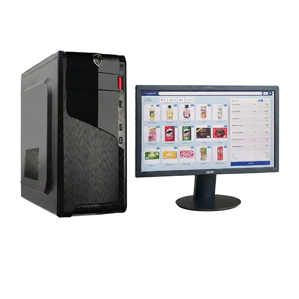 QuickPOS ชุด PC server และ monitor