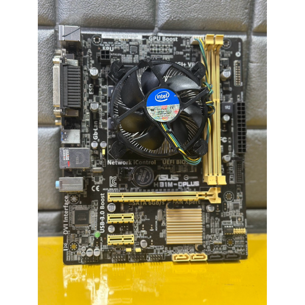 ชุดi3-4130/i5-4590เมนบอร์ด ASUS H81 LGA 1150 พร้อมซิงค์เเละฝาหลังไช้งานปกติ มือ2 สภาพดี