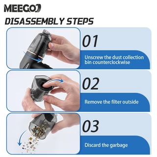 MeeGoo เครื่องดูดฝุ่นในรถไร้สาย ที่ดูดฦุ่นเล็ก 9000pa เครื่องเป่าลมไร้สาย For ทำความสะอาดรถยนต์ บ้าน